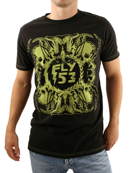 Fly 53 Black Kaleidoskull T-Shirt