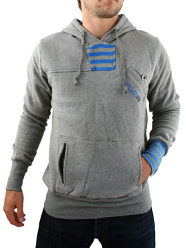 Fly 53 Grey Marl Feast Giver Hooded Sweat