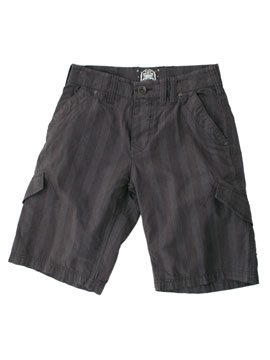 Fly 53 Grey Red Herring Plaid Combat Shorts