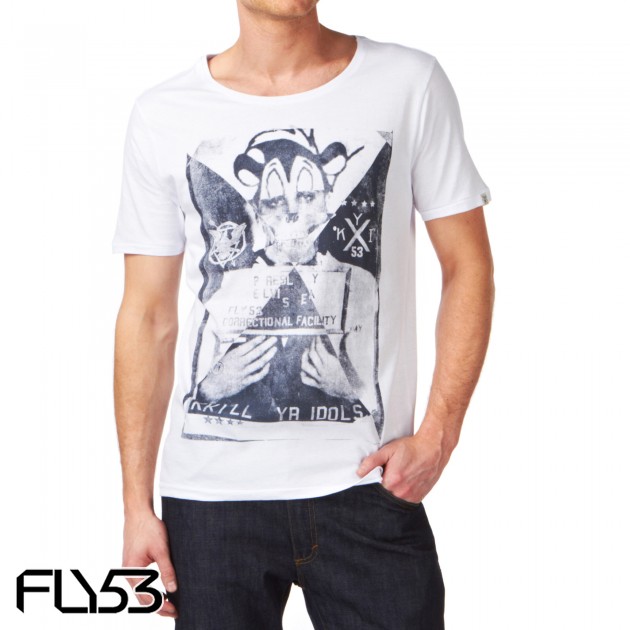 Fly 53 Mens Fly 53 Kill Your Idols T-Shirt - White
