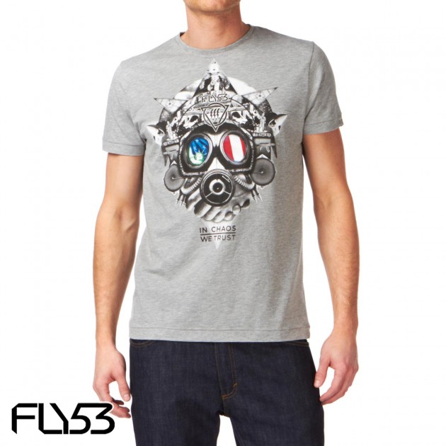 Mens Fly 53 Liberty T-Shirt - Grey
