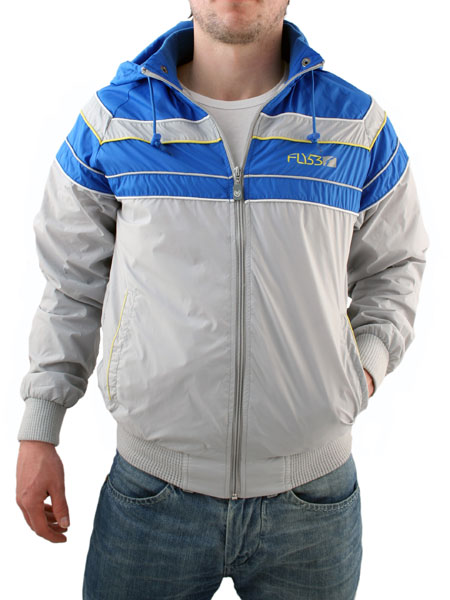 Fly 53 Silver Grey/Electric Blue Nautica Hooded Zip