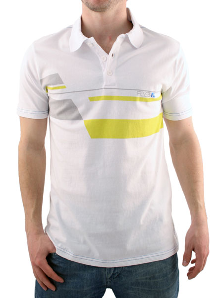 Fly 53 White Carbou Polo Shirt