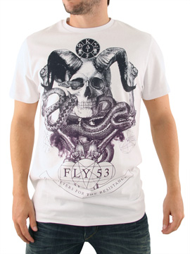 Fly 53 White Dark Magik T-Shirt