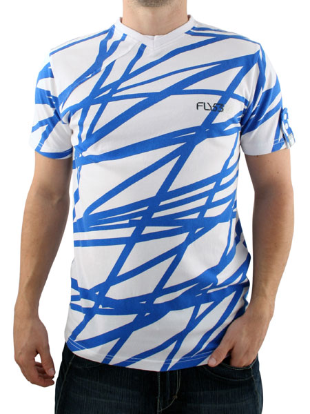White/Electric Blue To and Flo T-shirt