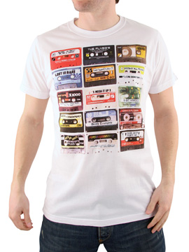 White Mixed Tape T-Shirt
