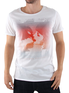 Fly 53 White Unknown Pleasure T-Shirt