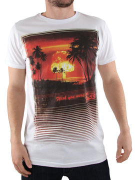 Fly 53 White Wish You Were Here T-Shirt