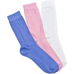 Female 3 pack fabric socks Accessories in Multi