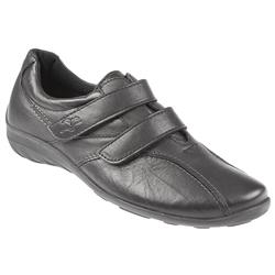 Female ACOFLY1014 Leather Upper Leather/Textile Lining Casual Shoes in Black, Brown