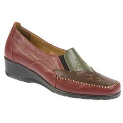 Fly Flot Female Adriana Leather Upper Leather Lining Casual in Black, Brown, Red