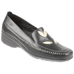 Fly Flot Female Capofly800 Leather Upper Leather insole Lining Casual in Black-Beige