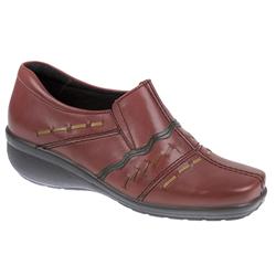 Fly Flot Female Delia Leather Upper Leather Lining Casual in Black, Brown, Red
