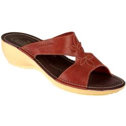 Fly Flot Female Faith Leather Upper Leather Lining Comfort Small Sizes in Red