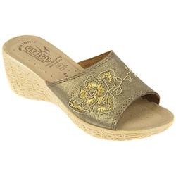 Fly Flot Female Flyl500banker Leather textile Upper Leather insole Lining Comfort Small Sizes in Gold, Green