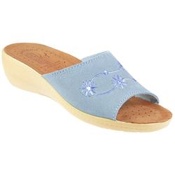 Fly Flot Female Flyl528 Textile Upper Leather insole Lining Comfort Large Sizes in Light Blue