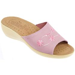 Female Flyl528 Textile Upper Leather insole Lining Comfort Large Sizes in Pink