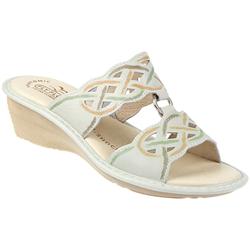 Fly Flot Female Flyl720 Leather Upper Leather insole Lining Comfort Small Sizes in Tan, White