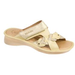 Fly Flot Female Frankie Leather Upper Leather Lining Comfort Small Sizes in Beige Shimmer, Khaki, Lilac, White Shimmer