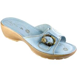 Female Kiera Leather Upper Leather Lining Comfort in Light Blue