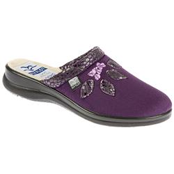 Fly Flot Female Lesley Textile Upper Textile Lining Christmas in Purple