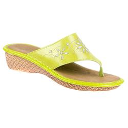 Fly Flot Female Lydia Leather Upper Leather Lining Comfort in Green