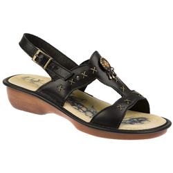 Female Millie Leather Upper Leather Lining Comfort Sandals in Beige, Black, White