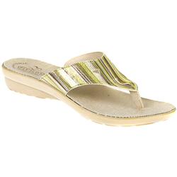 Female Sally Leather Upper Casual Sandals in Green, Red, Turquiose