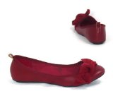 Garage Shoes - Pixel - Womens Flat Shoe - Red Size 6 UK