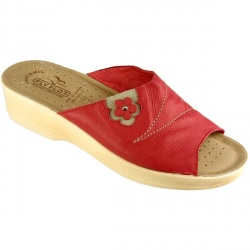 Fly Flot Womens Maisie Leather Upper Leather Lining Comfort Small Sizes in Beige, Black, Red