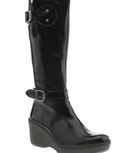 Fly London Black Mlea Patent Boots