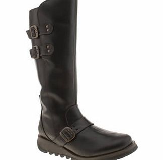 Fly London Black Solv Warm Boots