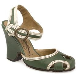 Fly London Female London Flik Leather Upper Evening in Green, Grey
