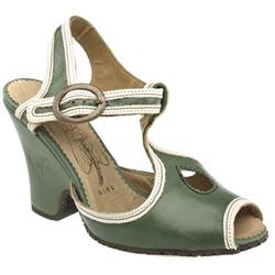 Female London Frak Leather Upper Evening in Green
