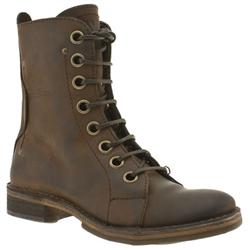 Fly London Male Fly London Oliver Leather Upper Casual Boots in Dark Brown