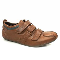 Fly London Male Punch Leather Upper Fashion Trainers in Brown
