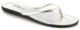 Platino `Micheline` Ladies Toepost Sandals - Silver - 6 UK