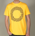 Fly53 Mens Raoul Fancy Print T-Shirt Yellow