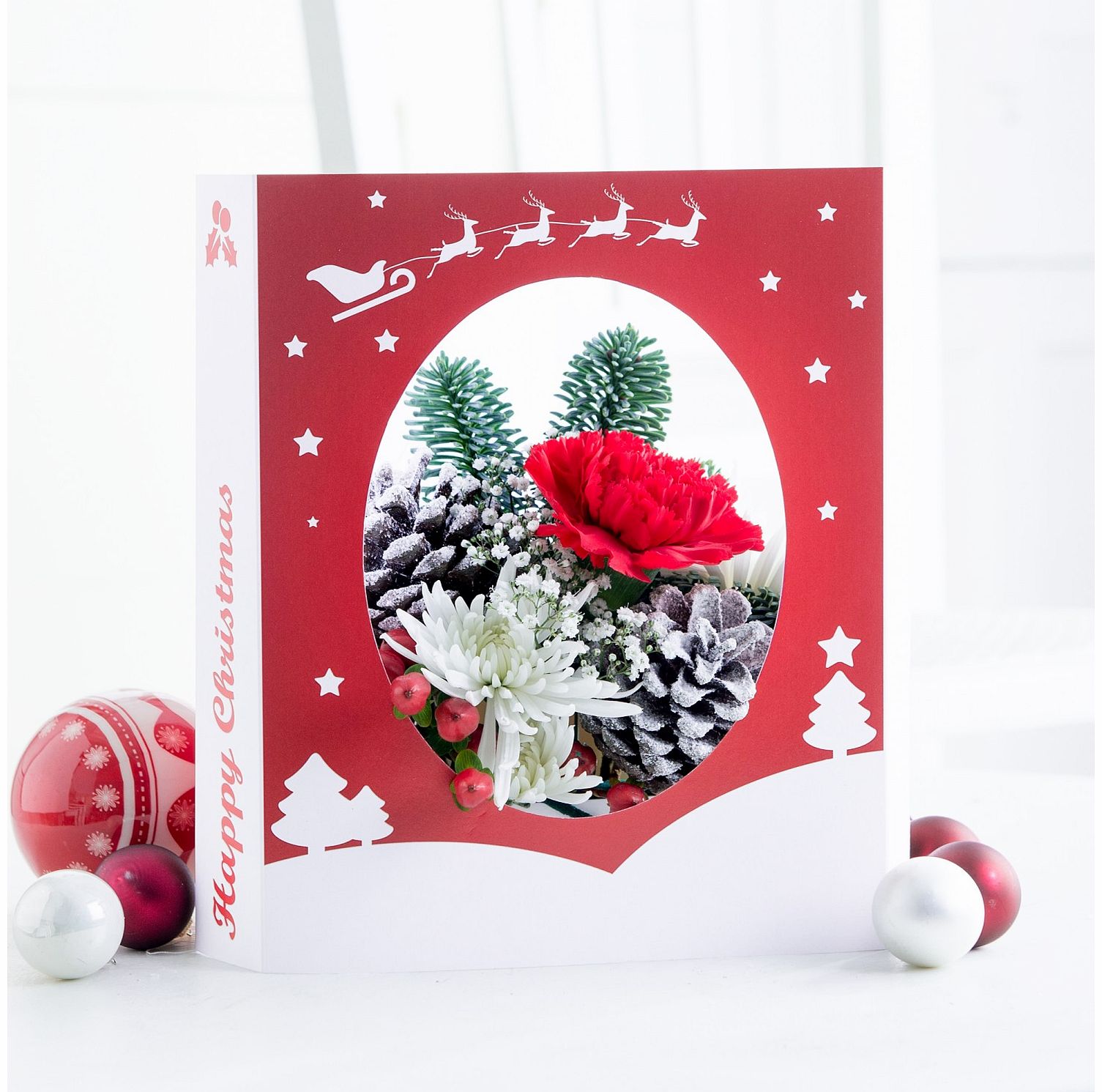 Festive FloralCard