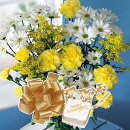 Flying Flowers Gold Anniversary Gift Pack