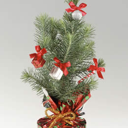 Flying Flowers Mini Xmas Tree (Decorat