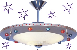 Flying Saucer Bedroom Light