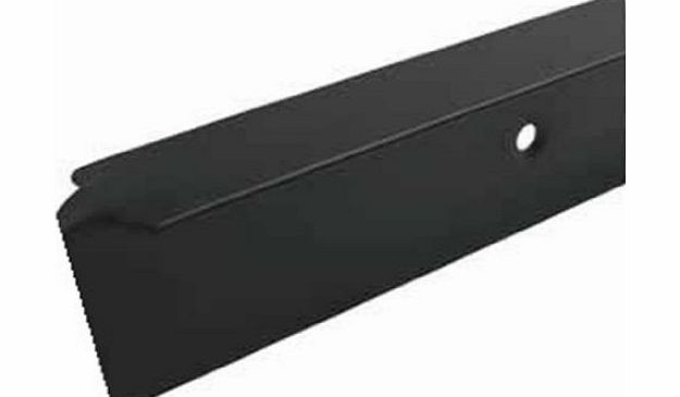 FMK kitchen worktop corner square joint q3 profile , 40mm high, black 3mm radius