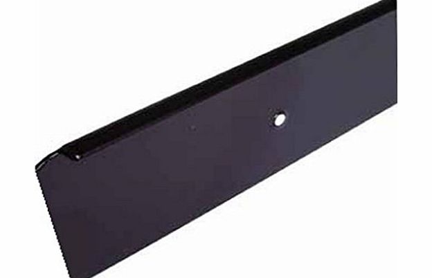 FMK kitchen worktop square end cap q3 profile, 40mm high, black 3mm radius