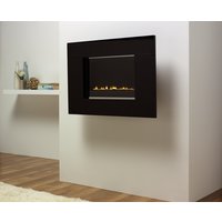 FOCAL POINT Black Granite Contemporary Flueless Gas Fire