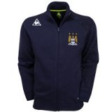 Manchester City Zip Up Funnel Neck Jacket - Navy - X/Large