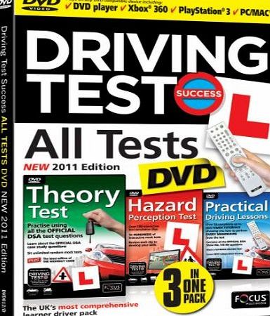 Focus Multimedia Ltd Driving Test Success All Tests DVD 2011 Edition for DVD Player or DVD compatible games console (Interactive DVD)