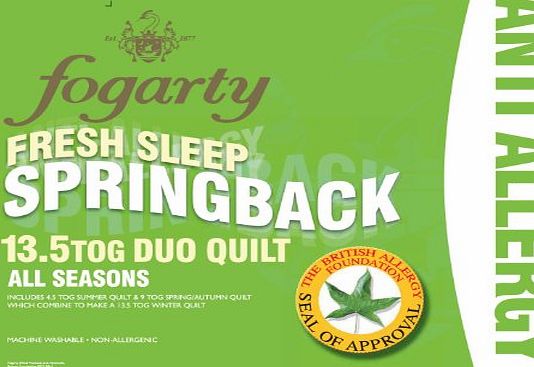 Fogarty Fresh Sleep Anti Allergy All Seasons Duo King Size