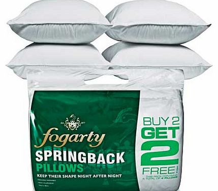 Fogarty Springback Pillows - 4 Pack