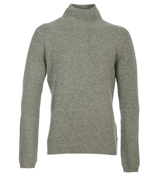 Bobby Stitch Light Grey Funnel Neck Sweater